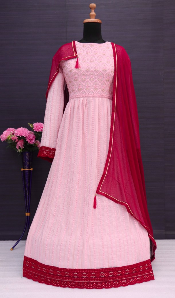 PINK Nayra Cut Style Designer Shalwar Kameez Palazzo Suit Pakistani Indian Wedding Party Wear Heavy Embroidery Worked Long Anarkali Style Dresses PINK Nayra Cut Style Designer Shalwar Kameez Palazzo Suit Pakistani Indian Wedding Party Wear Heavy Embroidery Worked Long Anarkali Style Dresses